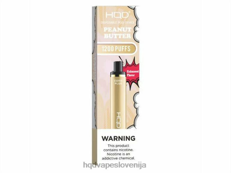 arašidovo maslo HQD CUVIE PLUS vape za enkratno uporabo V26FR231 - HQD vape Ljubljana -