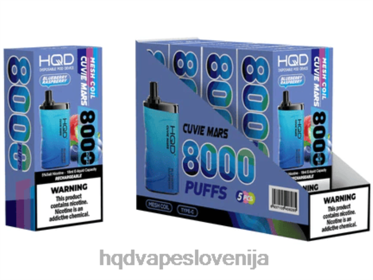 borovnica malina HQD CUVIE MARS za enkratno uporabo V26FR146 - HQD vape flavors -