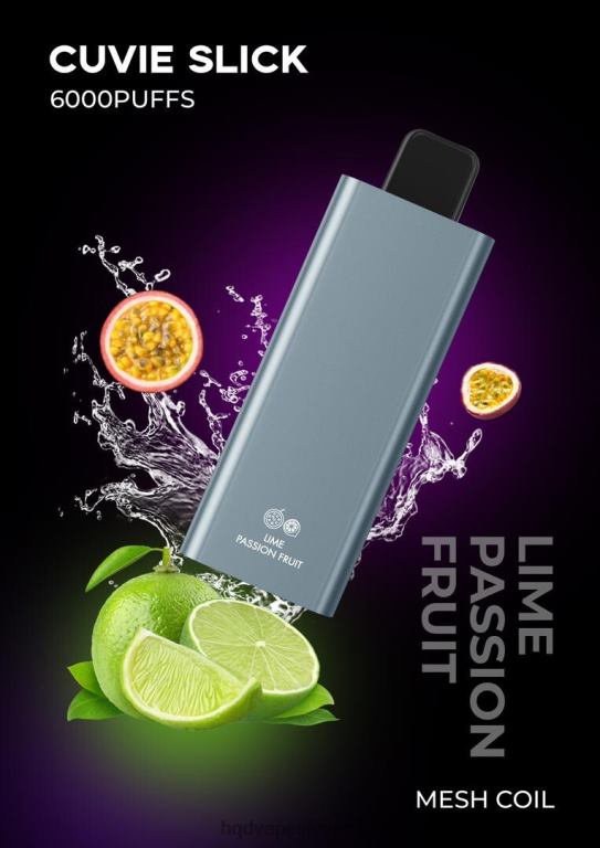 gladka limonina pasijonka HQD CUVIE SLICK 6000 vpihov V26FR29 - HQD store -