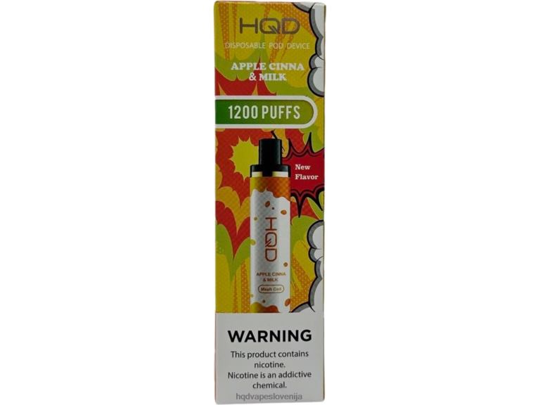 jabolčni cimet in mleko HQD CUVIE PLUS za enkratno uporabo V26FR126 - HQD vape flavors -