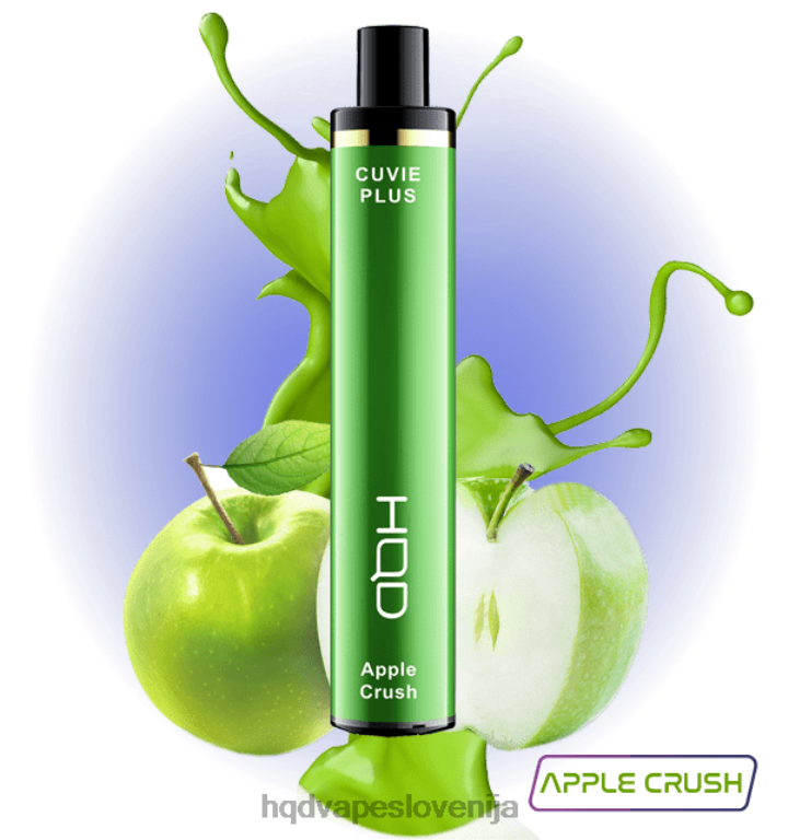 jabolčni drobljenec HQD CUVIE PLUS 1200 vpihov V26FR125 - HQD cigareta -
