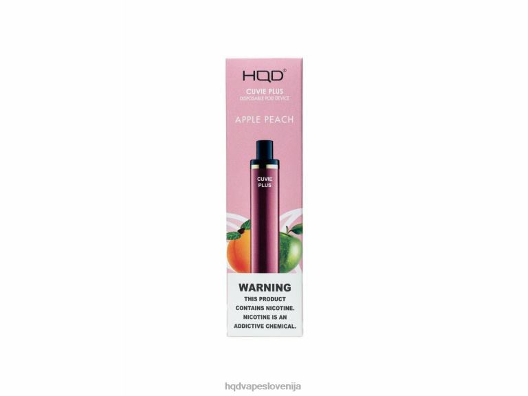 jabolko breskev HQD CUVIE PLUS vape za enkratno uporabo V26FR127 - HQD wholesale -
