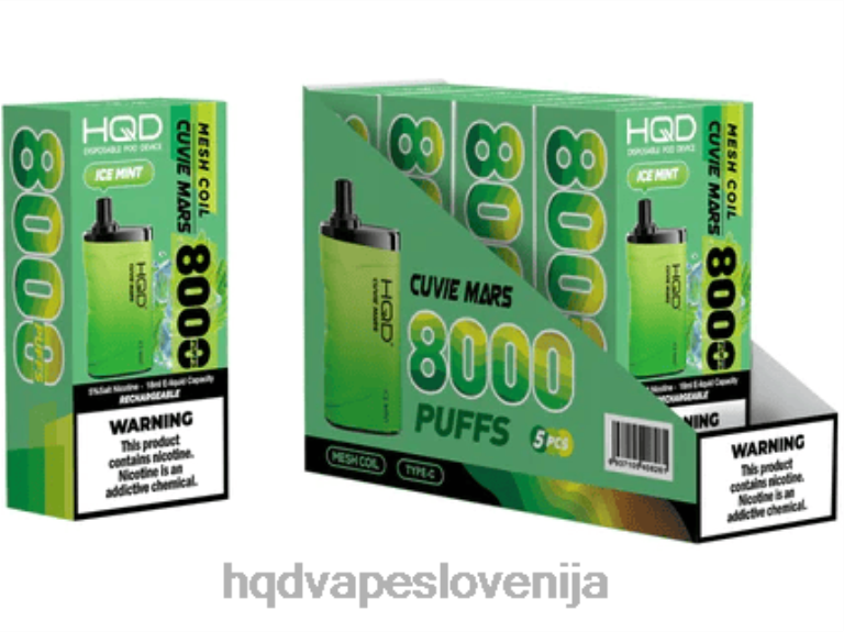 ledena meta HQD CUVIE MARS za enkratno uporabo V26FR201 - HQD vape Ljubljana -