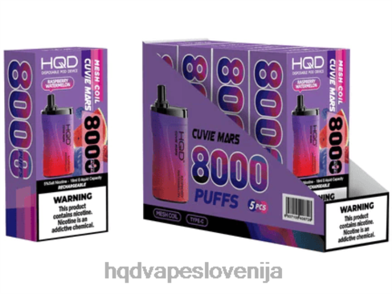 malina lubenica HQD CUVIE MARS za enkratno uporabo V26FR243 - HQD vapes -