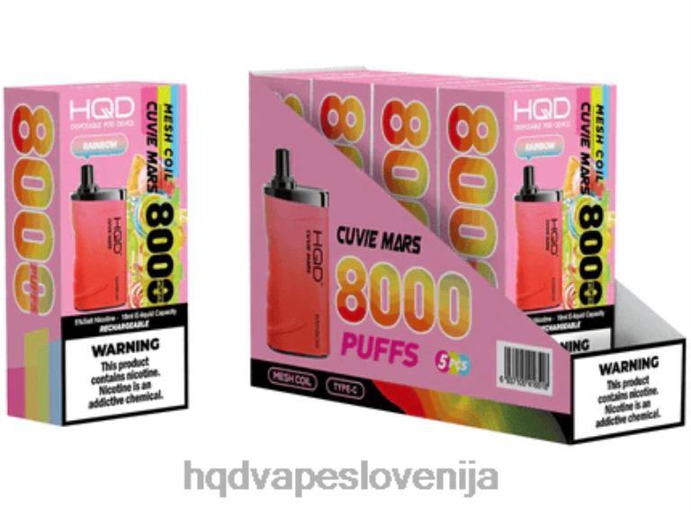 mavrica HQD CUVIE MARS za enkratno uporabo V26FR240 - HQD vape Slovenija -