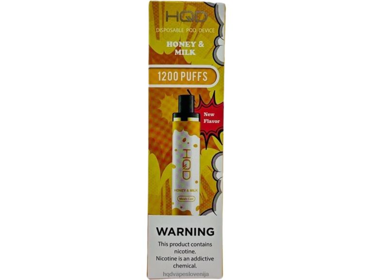 med in mleko HQD CUVIE PLUS za enkratno uporabo V26FR173 - HQD vapes -