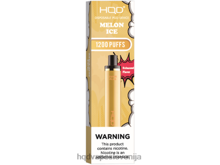 melonin led HQD CUVIE PLUS vape za enkratno uporabo V26FR219 - HQD store -