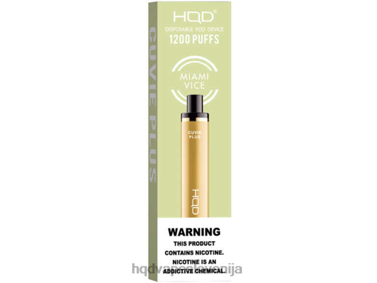 miami vice HQD CUVIE PLUS vape za enkratno uporabo V26FR220 - HQD vape Slovenija -