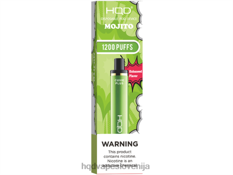 mojito HQD CUVIE PLUS vape za enkratno uporabo V26FR223 - HQD vapes -