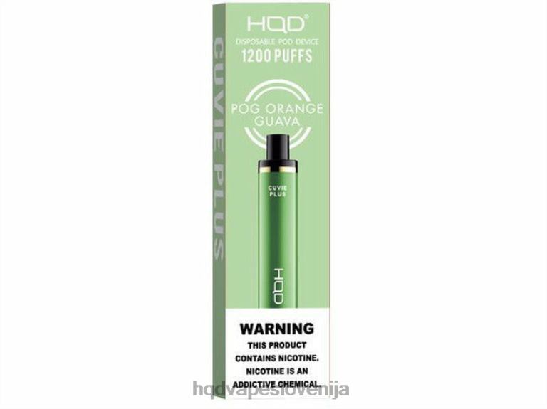 pog oranžna guava HQD CUVIE PLUS vape za enkratno uporabo V26FR238 - HQD vape cena -