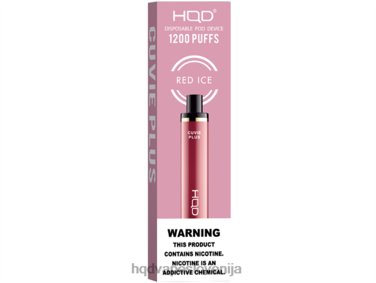 rdeči led HQD CUVIE PLUS za enkratno uporabo V26FR246 - HQD vape flavors -