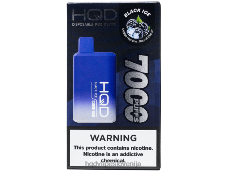 črn led HQD CUVIE BAR za enkratno uporabo V26FR133 - HQD vapes -