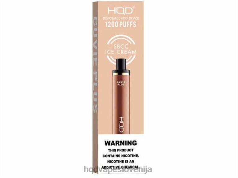 sbcc sladoled HQD CUVIE PLUS vape za enkratno uporabo V26FR248 - HQD vape cena -