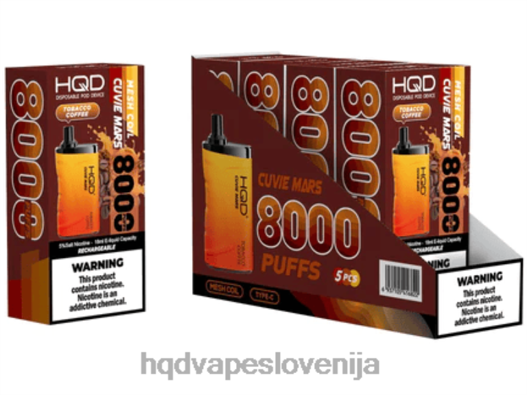 tobačna kava HQD CUVIE MARS za enkratno uporabo V26FR264 - HQD vape price -