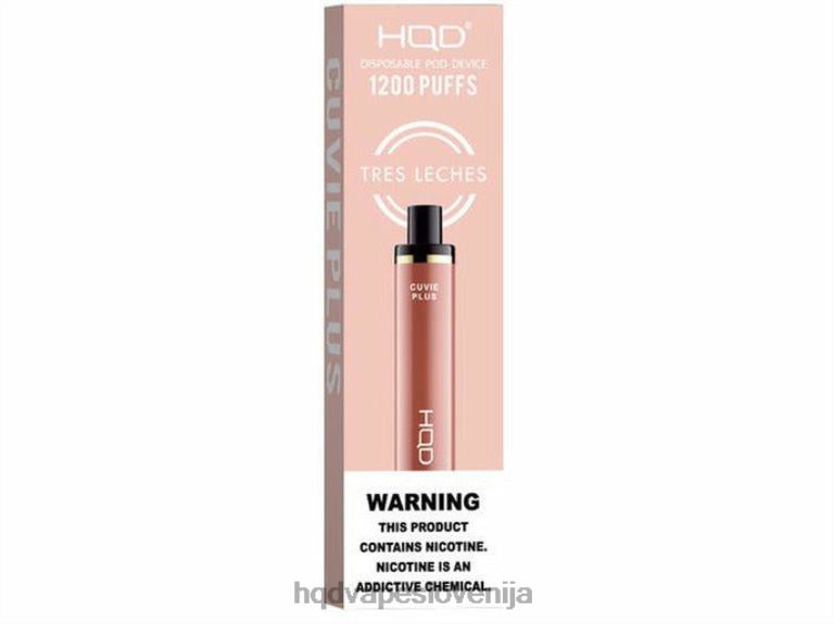 tres leches HQD CUVIE PLUS za enkratno uporabo V26FR265 - HQD cigareta -
