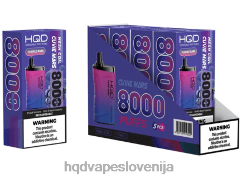vijoličen dež HQD CUVIE MARS za enkratno uporabo V26FR239 - HQD store -