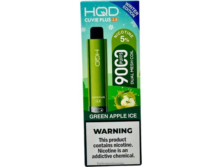 zeleni jabolčni led HQD CUVIE PLUS 2.0 (zimska izdaja) V26FR172 - HQD vape sale -