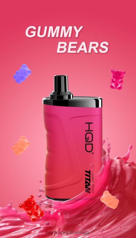 gumijasti medvedki HQD TITAN 7000 vpihov V26FR18 - HQD vape cena -