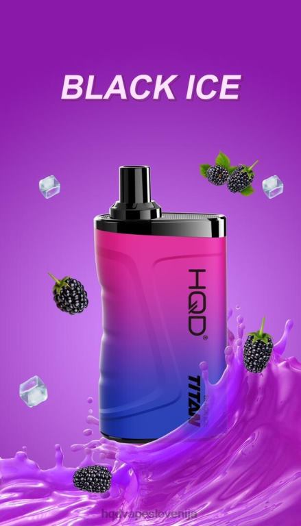 črn led HQD TITAN 7000 vpihov V26FR14 - HQD vape price -
