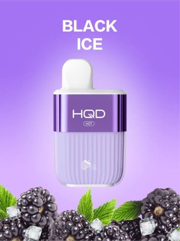 črn led HQD HOT 5000 vpihov V26FR62 - HQD vape sale -