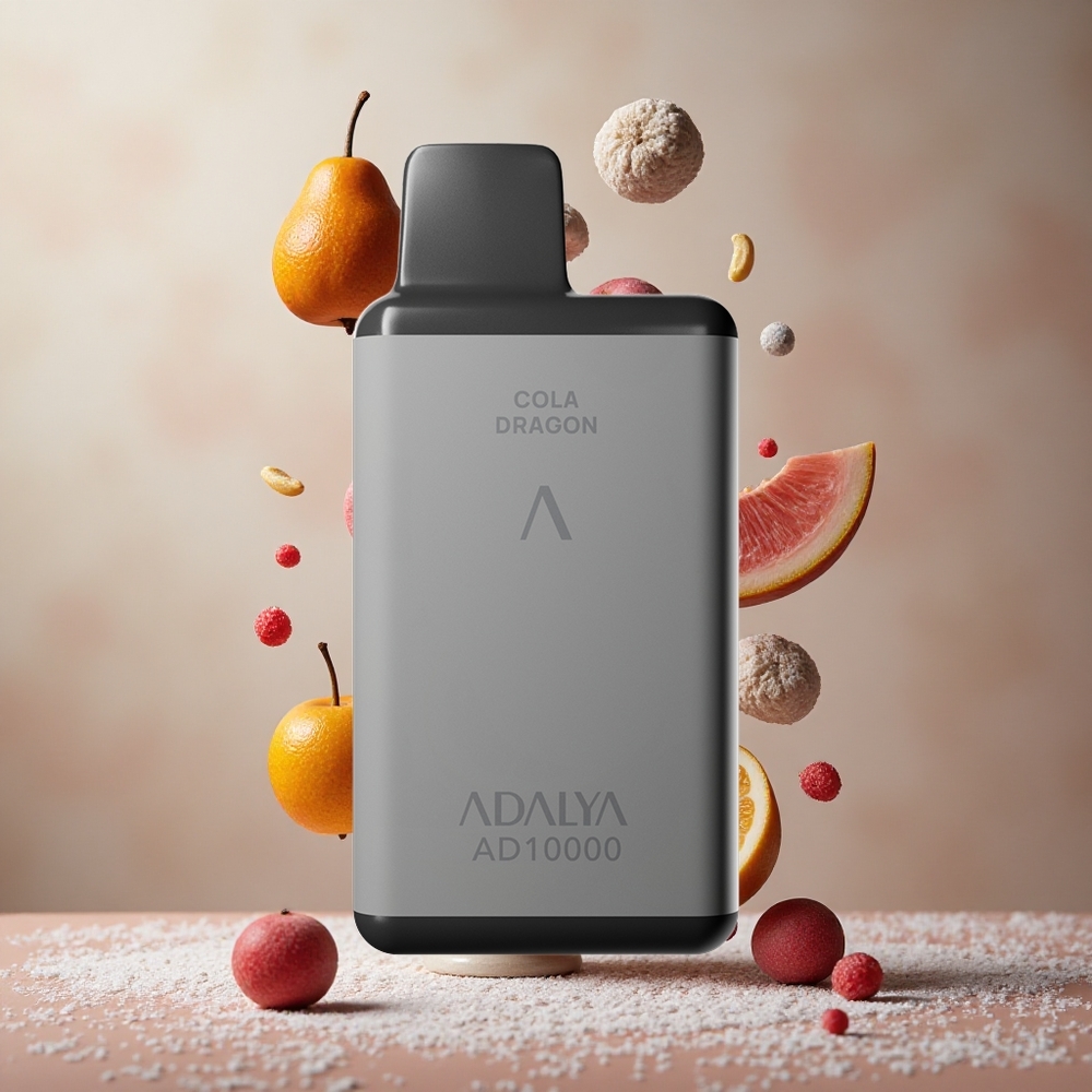 Adalya AD 10000 Puffs Dispozabilna Vape Vesoljsko Siva USB-C