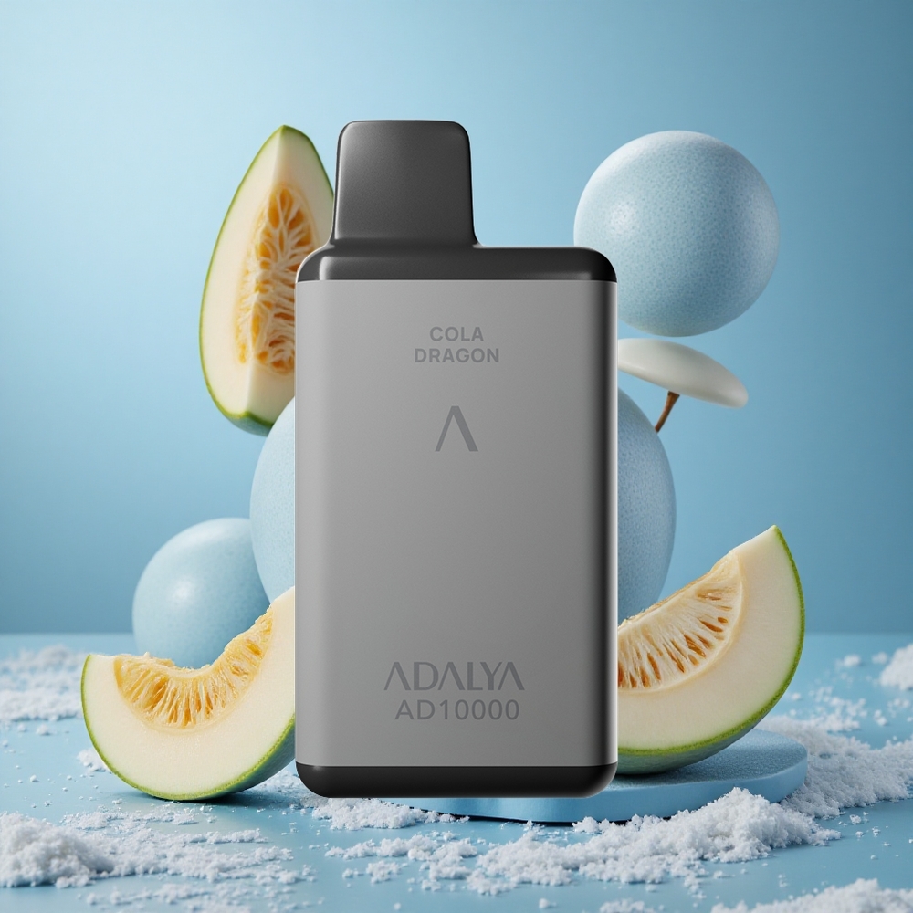 Adalya AD 10000 Puffs Modra Melona Enkratna E-cigareta 14 ml 2% Nikotin