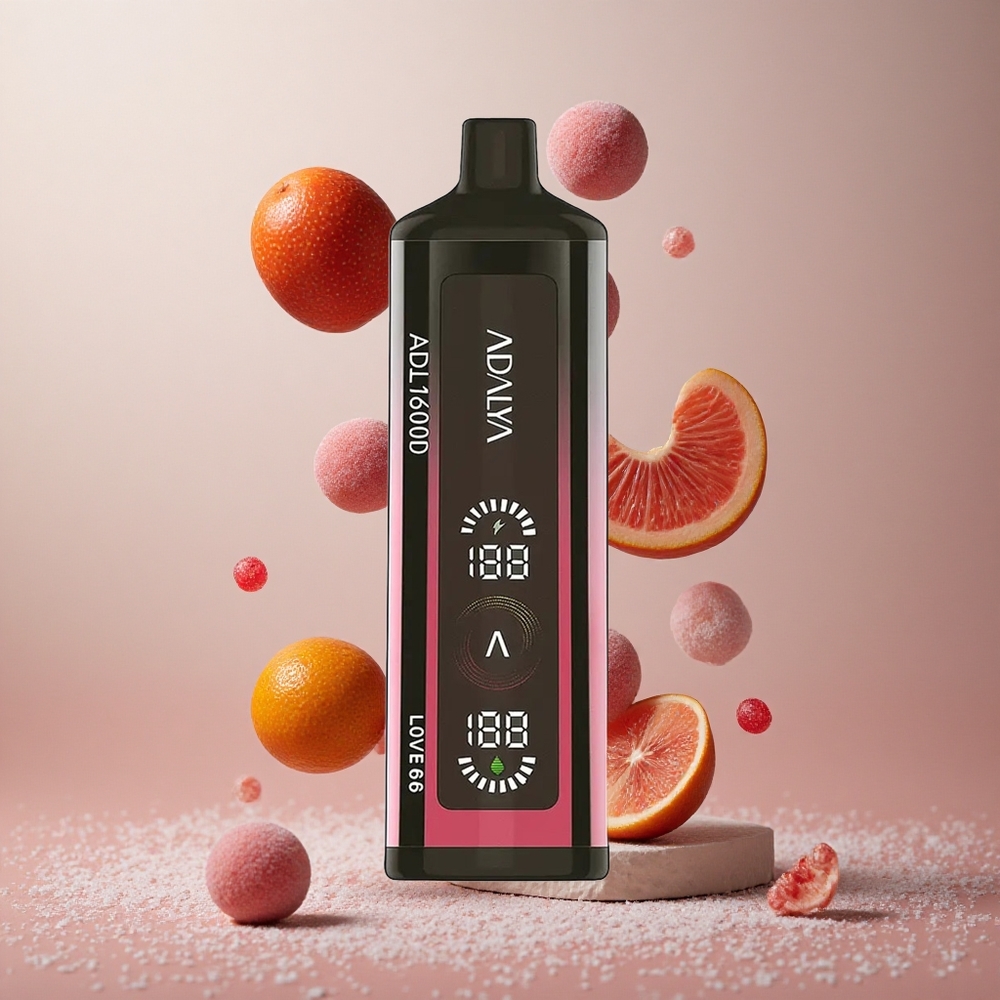Adalya ADL 16000 PRO Puffs Za enkratno uporabo Vape Love 66 Trobarvni gradient
