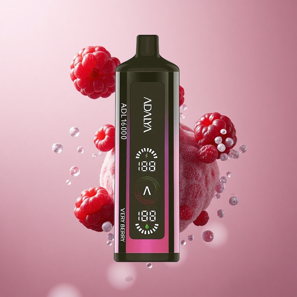 Adalya ADL 16000 PRO Puffs Za enkratno uporabo Vape Zelo Jagodična 25ml 2% Nikotin