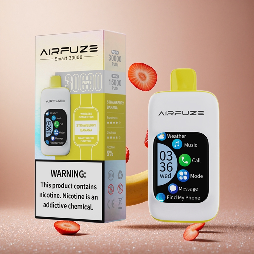 AirFuze Smart 30000 Puffs Aroma Jagoda-Banana 900mAh Tip-C