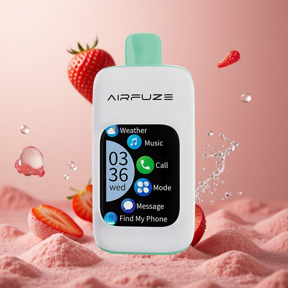 AirFuze Smart 30000 Puffs Cigaretni vložki za enkratno uporabo Jagoda Poletni Čas 900mAh