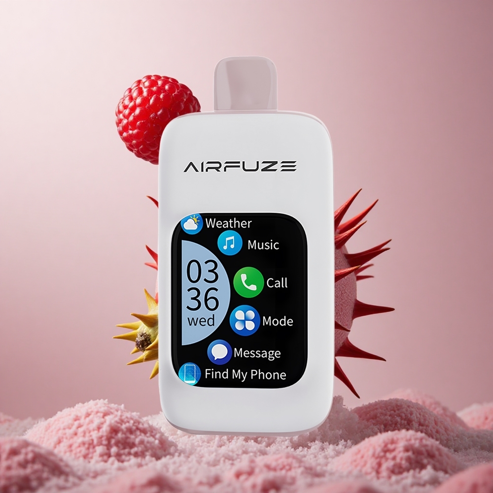 AirFuze Smart 30000 Puffs Za enkratno uporabo Vape Jagodni Pokus + Tip-C 900mAh