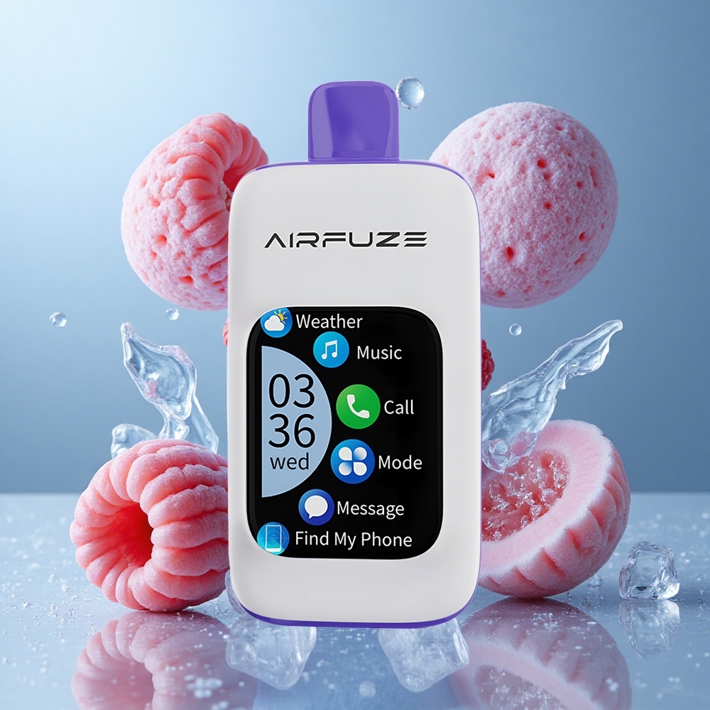 AirFuze Smart 30000 Puffs Za enkratno uporabo Vape Modra Malina Led + 900mAh