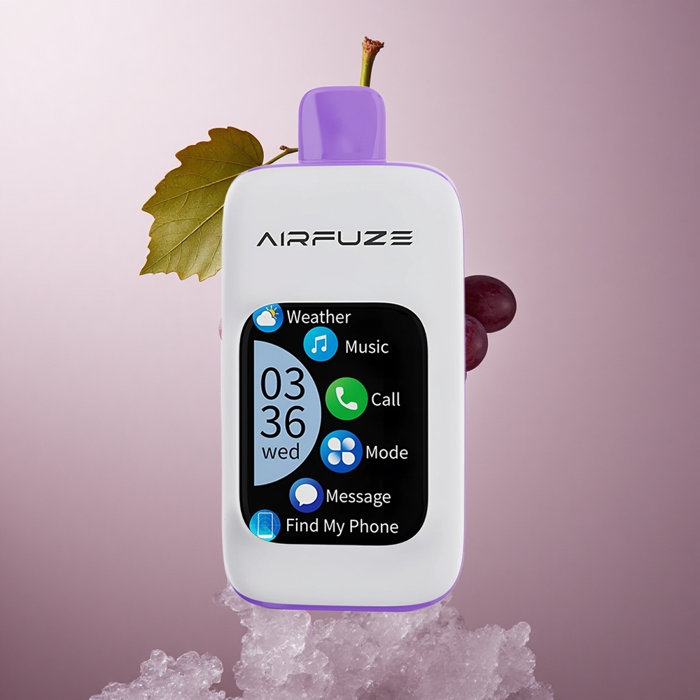 AirFuze Smart Pro 40000 Puffs Za enkratno uporabo Vape Grozdni Pršut + 900mAh