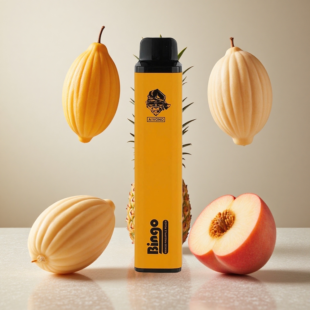 Aivono Aim Bingo 4000 Puffs Enkratna Vape Ananas Breskeva 10mL 1000mAh