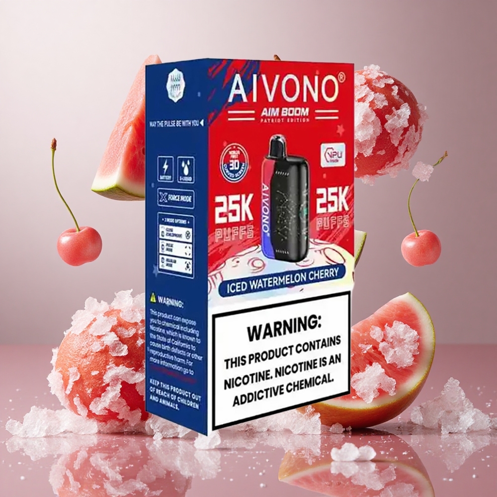 Aivono Aim Boom 25000 Puffs Ledenita lubenica češnja 28ml/650mAh