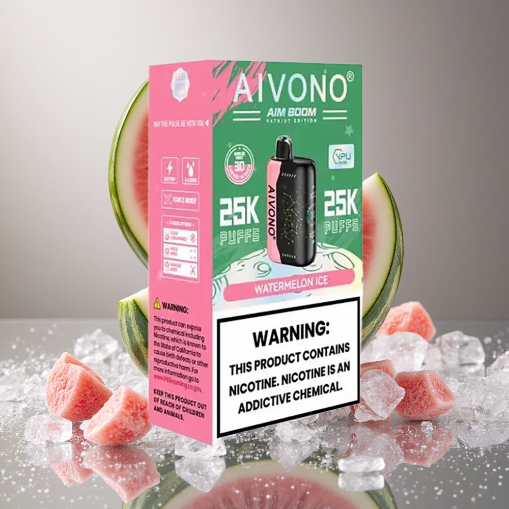 Aivono Aim Boom 25000 Puffs Za enkratno uporabo Vape Lubenica Led 28ml/650mAh