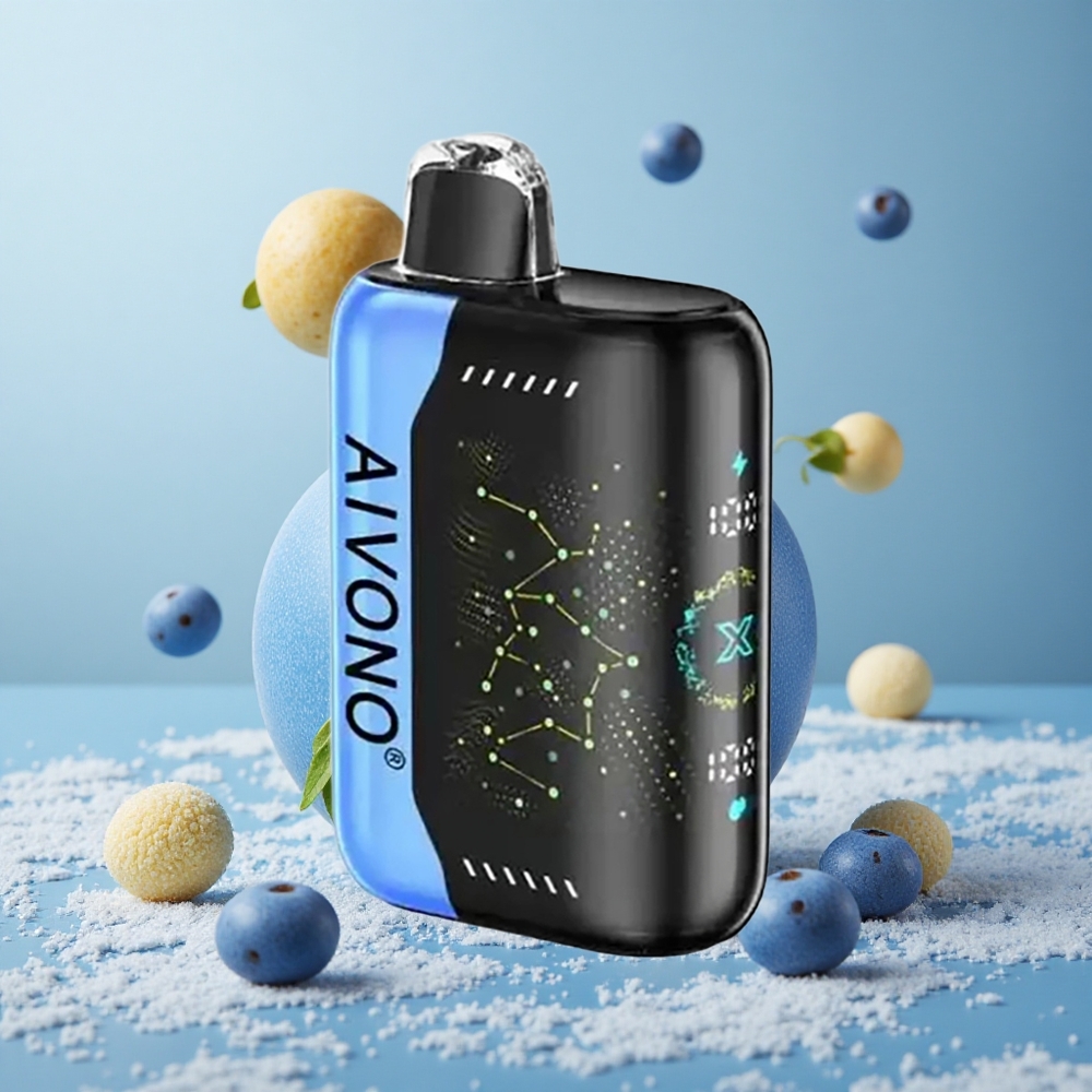 Aivono Aim Boom 25000 Puffs Za enkratno uporabo Vape Modra Rancher 28ml 650mAh