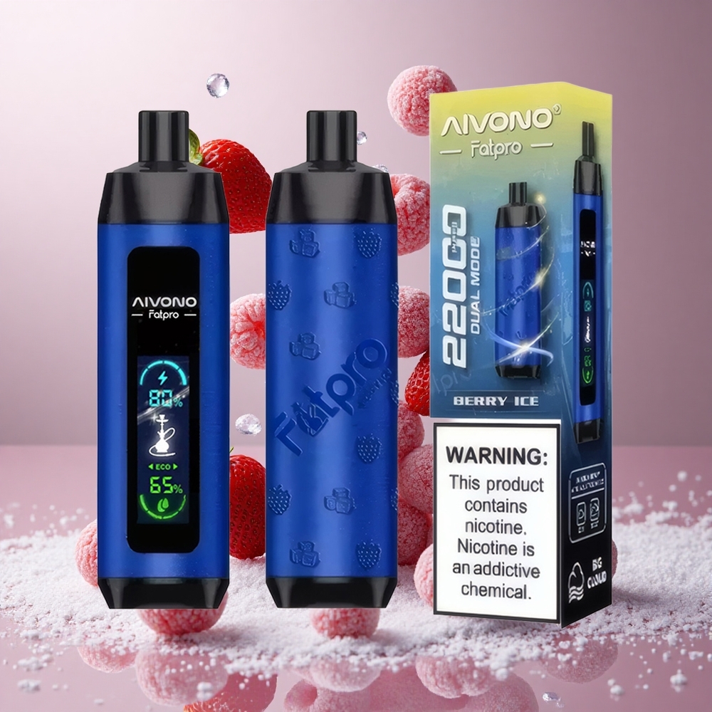 Aivono AIM FATPRO 22000 Puffs Jagoda Led 0%, 2%, 3%, 5% Nikotin 28ml E-tekočina