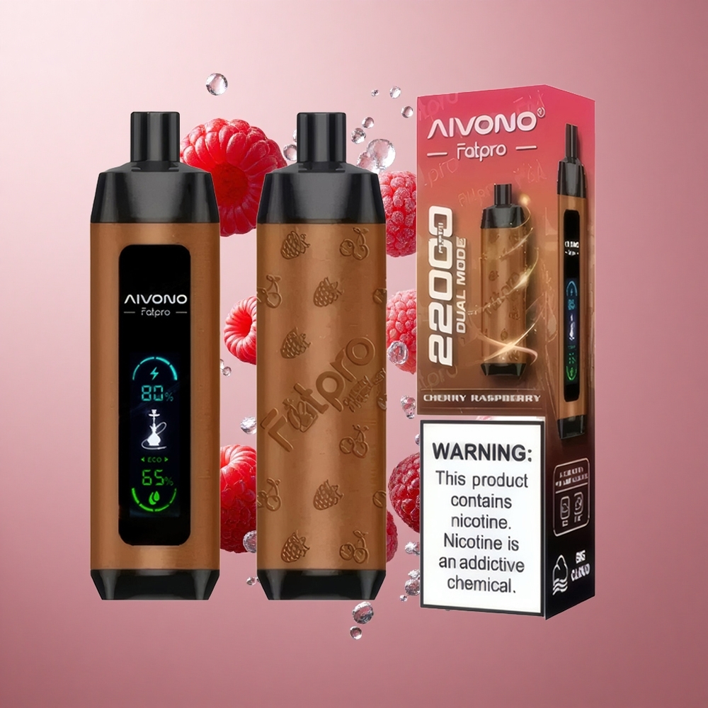 Aivono Aim Fatpro 22000 Puffs Za enkratno uporabo Vape Češnja Malina 28ml 600mAh