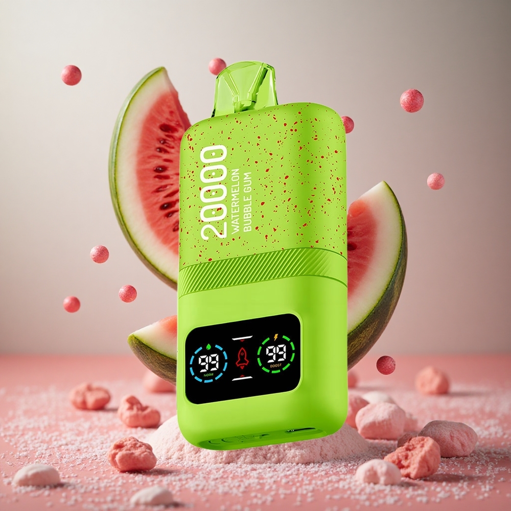 Aivono Aim Magic 20000 Puffs Za enkratno uporabo Vape Lubenica Žvečilni Gumi Dual Mesh Coils Type-C