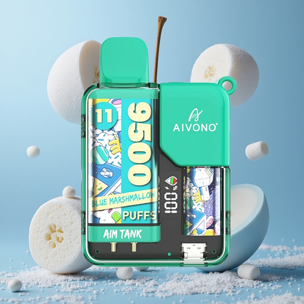 Aivono AIM-TANK 9500 Puffs Modra Marshmallow 18ml 650mAh