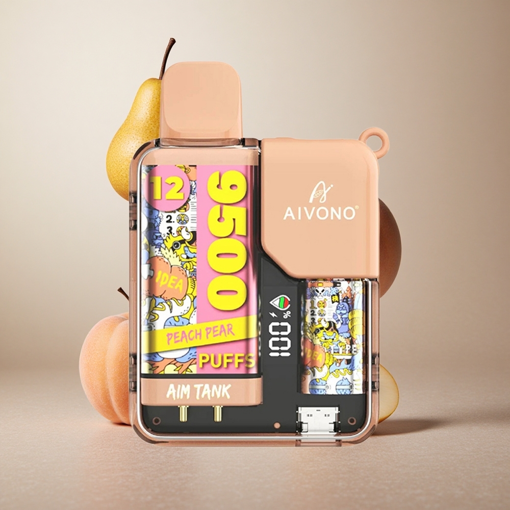 Aivono AIM-TANK 9500 Puffs Peach Pear (Breskeva Hruška) 18ml LCD