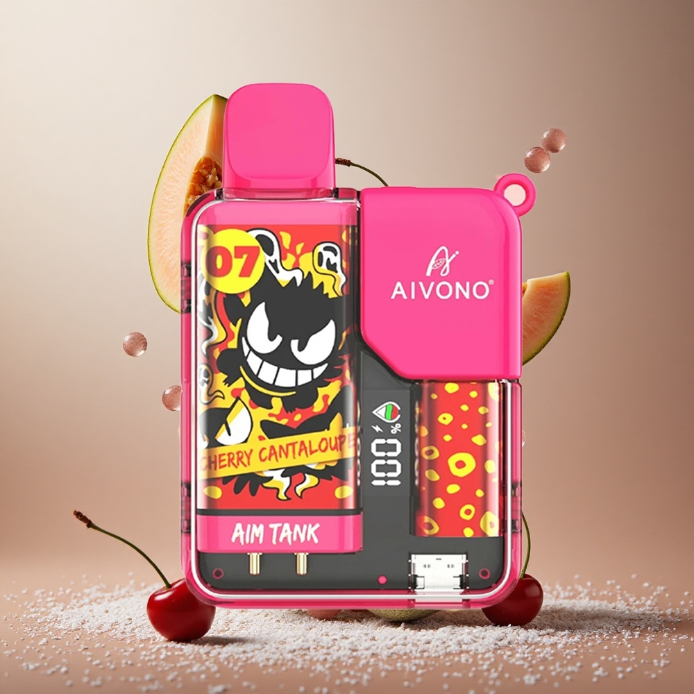 Aivono AIM-TANK 9500 Puffs Češnja Melona 18ml LCD