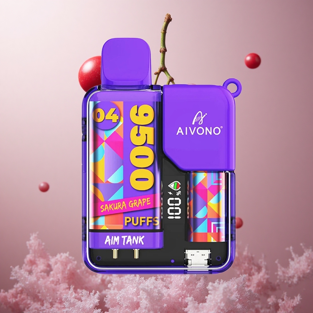 Aivono AIM-TANK 9500 Puffs Češnjevi Grozd 18ml LCD