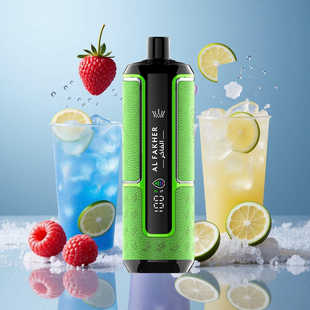 Al Fakher Crown Bar 15K Hypermax Enkratna Vape Naprava Modra Malina Limonada 22ml