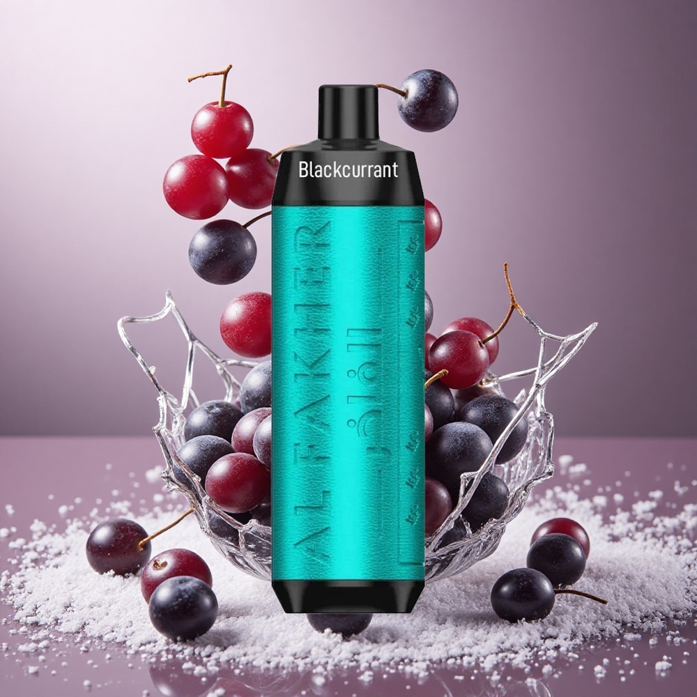 Al Fakher Crown Bar 8000 Črni ribez led Za enkratno uporabo Vape 18ml 5mg Nikotin