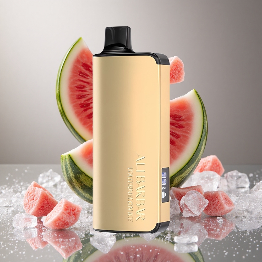 Alibarbar Ingot 9000 Puffs Za enkratno uporabo Vape Lubenica Led (22ml/2350mAh)