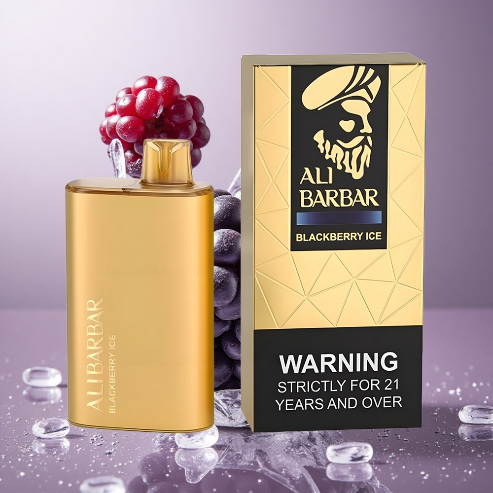 Alibarbar Rich 8000 Puffs E-cigareta 20ml Kapaciteta Črna jagoda led