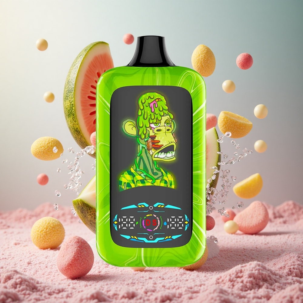 Fumot Digital Monkey 40000 Puffs Tropska Mavrica Za enkratno uporabo Vape Dual Mesh Coil
