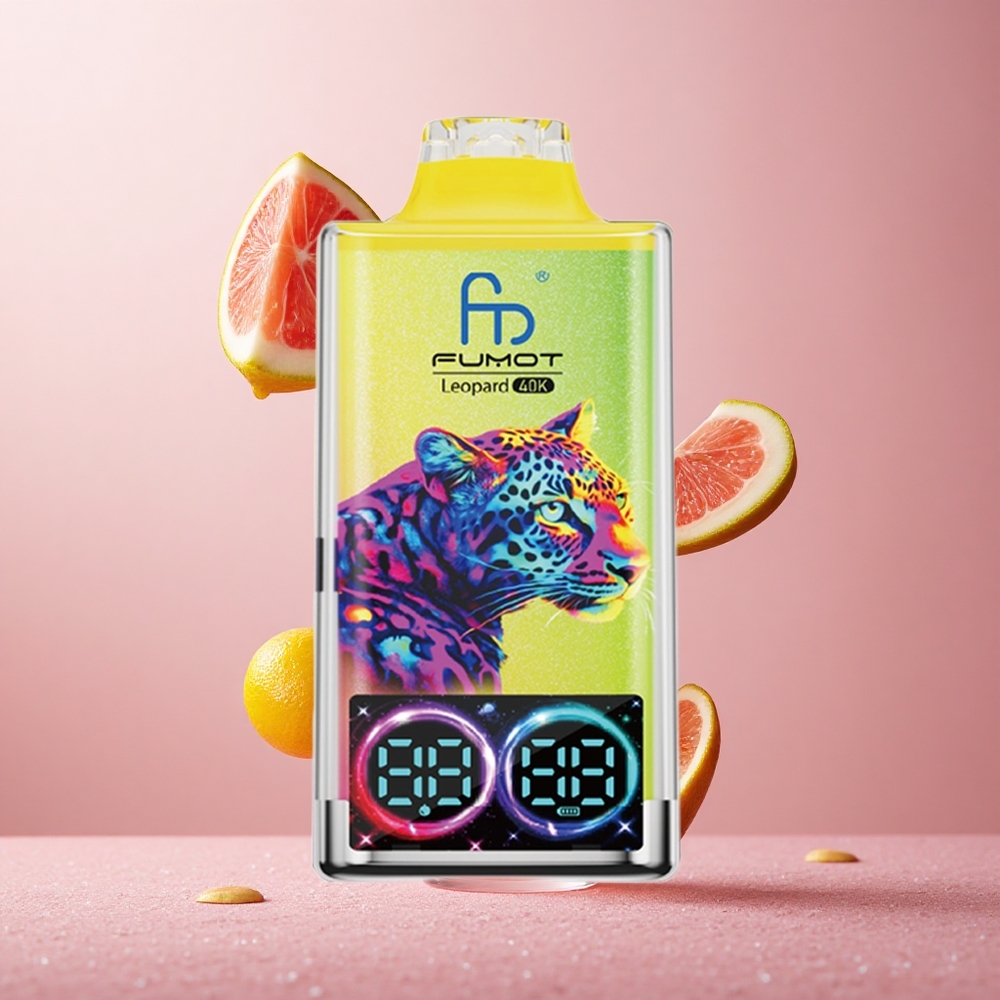 Fumot Leopard 40K Puffs Dispozabilna Vapa Roza Limonada 0%, 2%, 3%, 5% Nikotin Dual Mesh